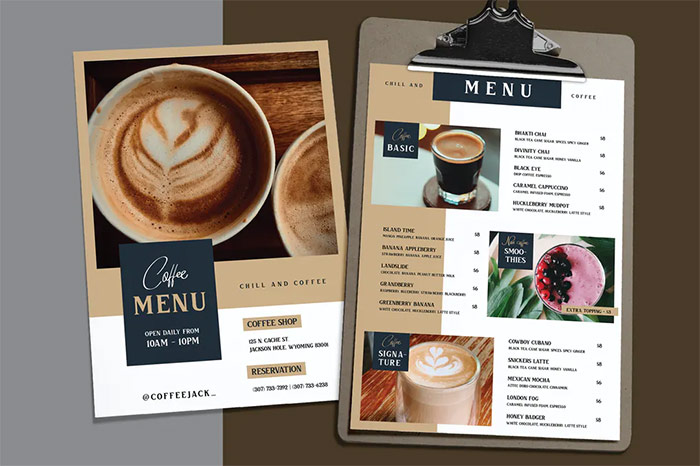 Vintage Bar & Coffee Menu