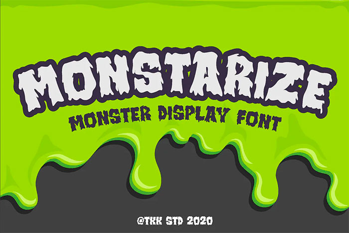 Monstarize - Horror Spooky Gaming Font