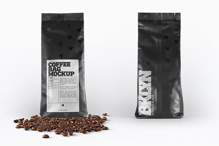 Coffee Bag Packaging Mockup