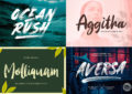 30 Aesthetic Brush Stroke Fonts for Designers DesignwithRed