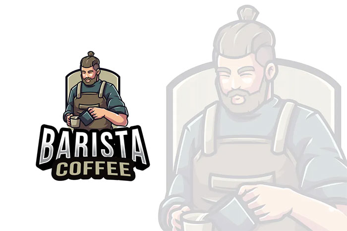 Barista Logo Template