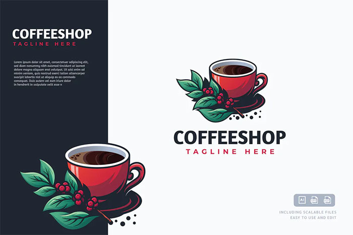 Coffee Shop Logo Template