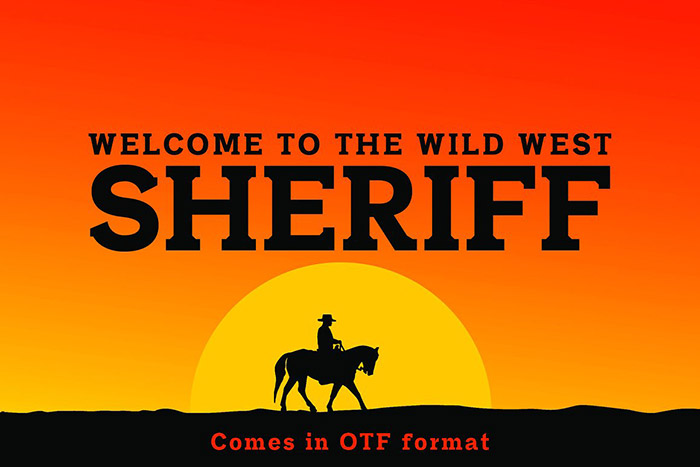 SHERIFF: A Font of the Wild West