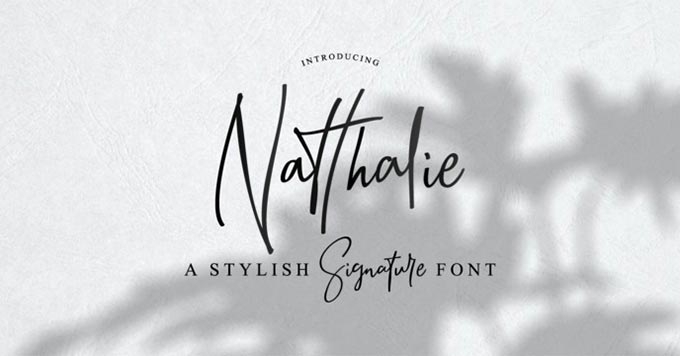 Natthalie Signature Font