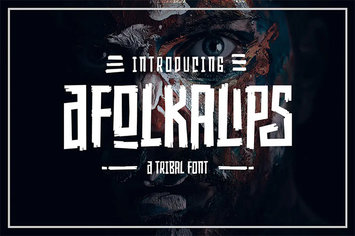 Afolkalips - tribal fonts