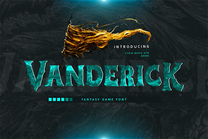 Vanderick Fantasy Game Font