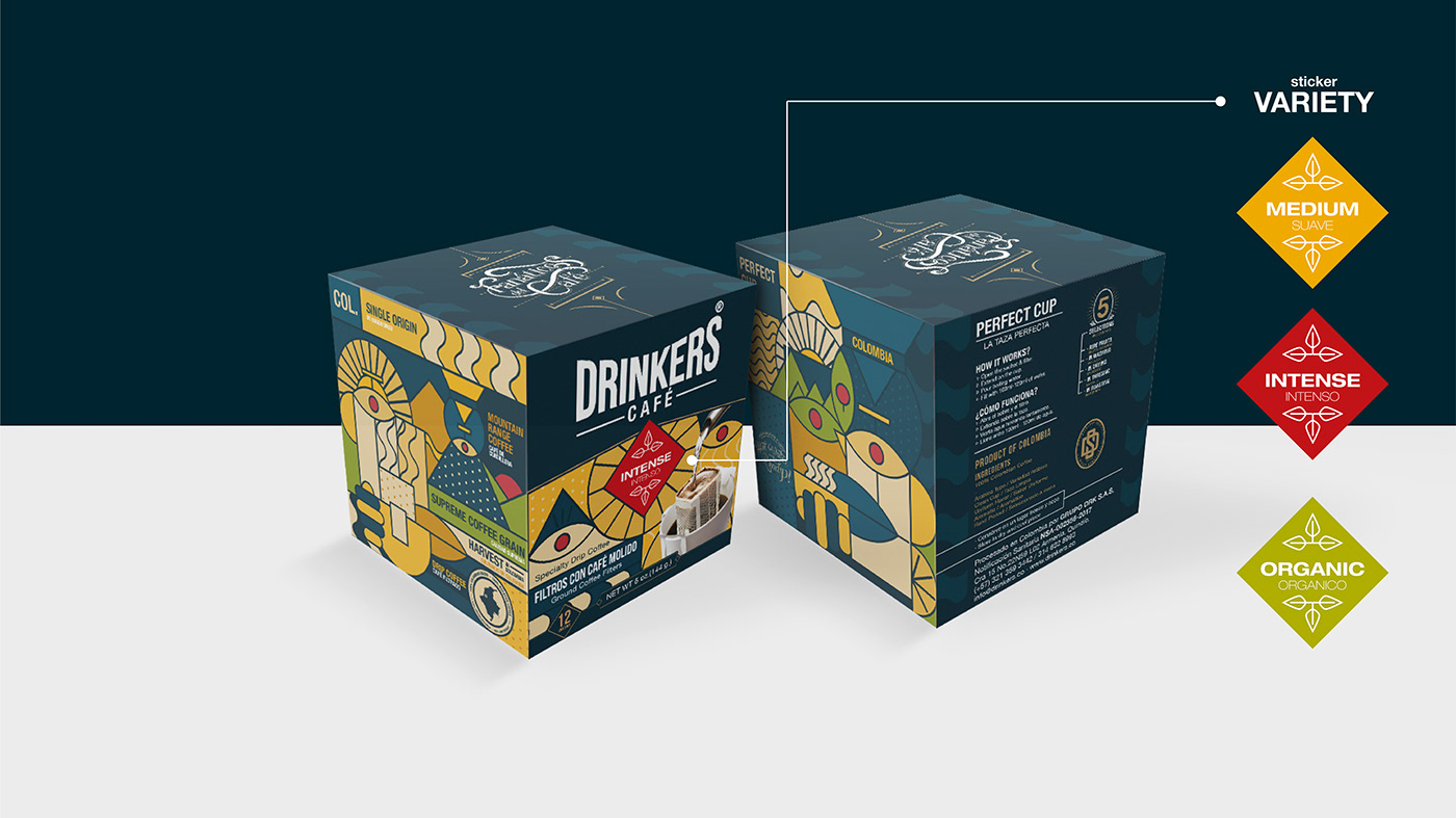 Coffee Package Design DRINKERS - COFFEE FANATIC