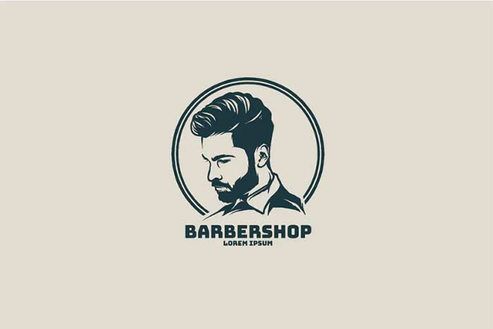 BARBERSHOP MASCOT LOGO TEMPLATE