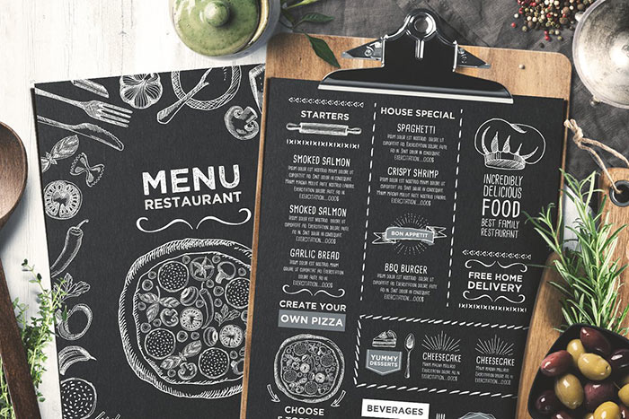 FREE! Trifold + Cafe Menu Template