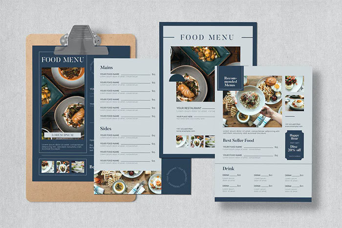 Modern Food Menu