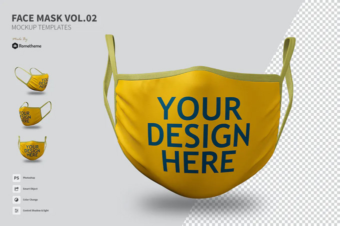 Face Mask vol.02 - Mockups FH