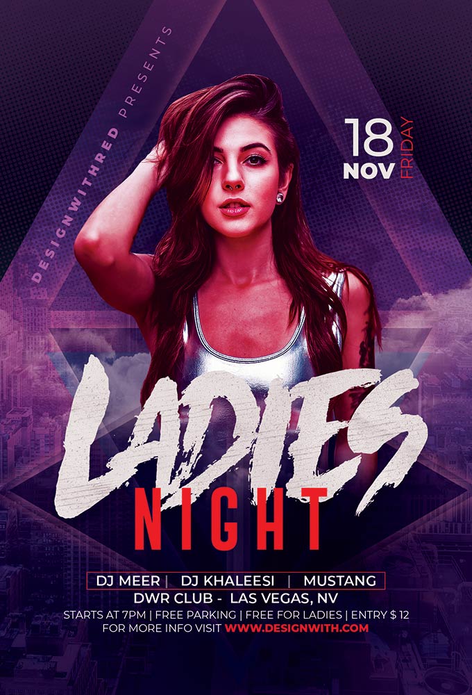 Ladies Night Flyer Template