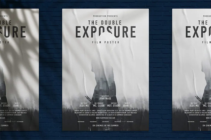 Double Exposure Poster