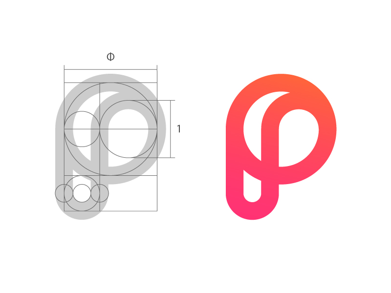 P - Single Letter Logo Design