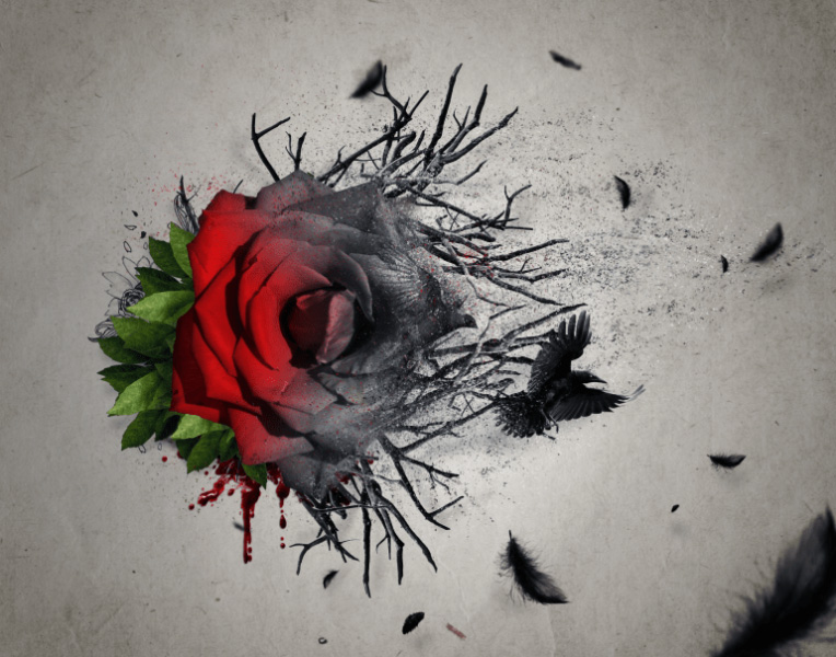 Create an Emotional Abstract Photo Manipulation of a Rose