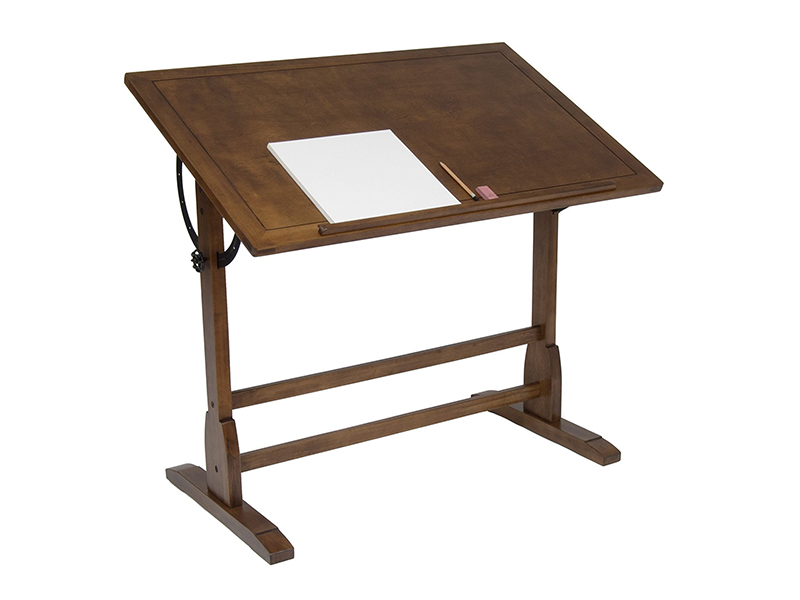 Studio Designs 42in Vintage Drafting Table / Rustic Oak